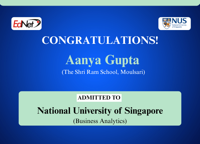 Congratulations Aanya Gupta!